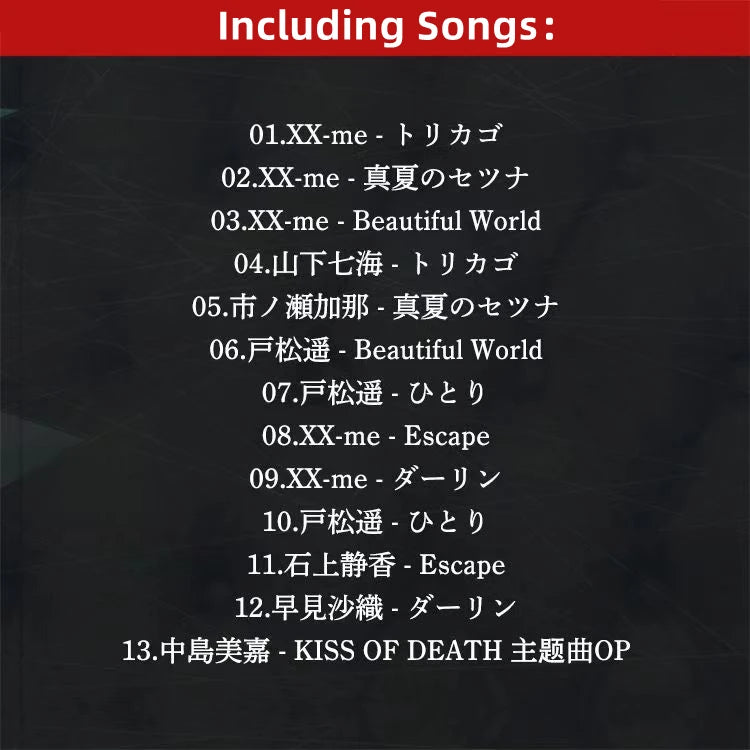 Anime DARLING in the FRANXX Asami Tachibana Music CD Greatest Hits OST Album Music Record Cosplay Walkman Car Soundtracks Box