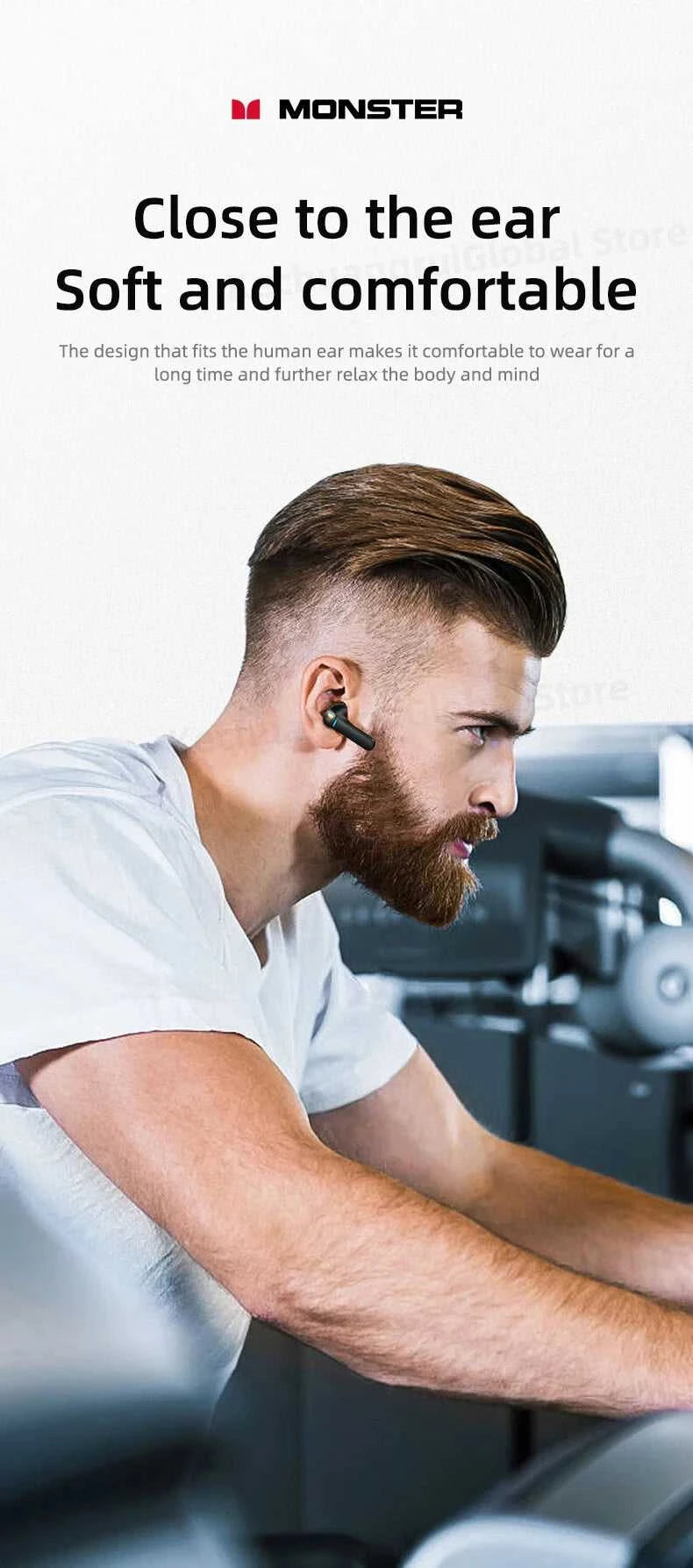 Monster GT06 Wireless Bluetooth 5.1 Headphones TWS Gaming Earbuds Noise Reduction Sports Earphones With Mic Long standby 450mAh The jack market .AU The jack market .AU Accessories Electronics $ 72 14:10#Black