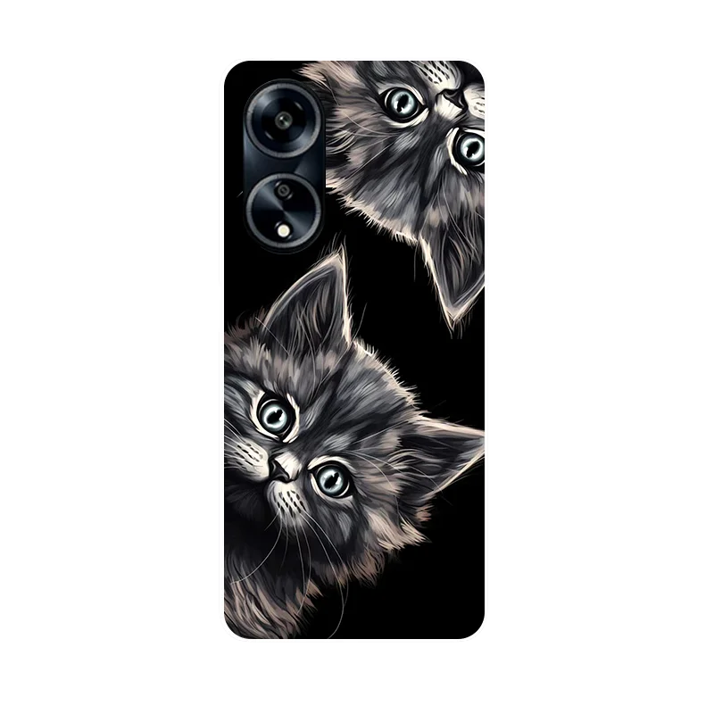 For TCL 605 T517D Case Soft Silicone Cute Cat Phone Case for Cover TCL 605 4G 2025 Coque TCL605 Fundas