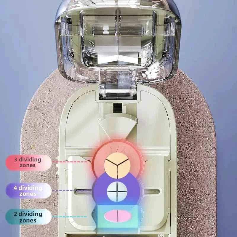 3in1 Medicine Cutter Precise Cutting Into Half / Third / Quarter Drug Divider Organizer Portable Tablet Splitting Pills Splitter