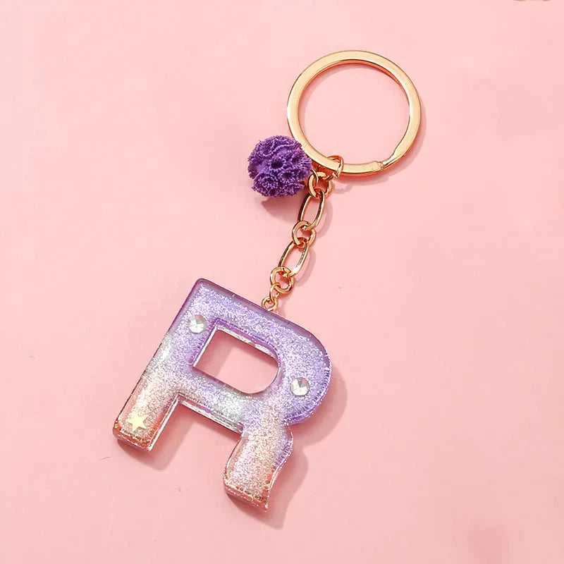 BAOPON Pink Purple Pompom Letter Keychain English Alphabet Keyring For Women Men Jewelry Accessories Wholesale Special Offer The jack market .AU The jack market .AU Jewellery & Chains $ 46 14:193#102