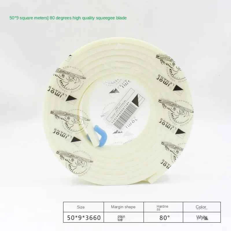 Squeegee Master 50mm Flat Silkscreen Squeegee - Durable Polyurethane Blade for Precision Printing
