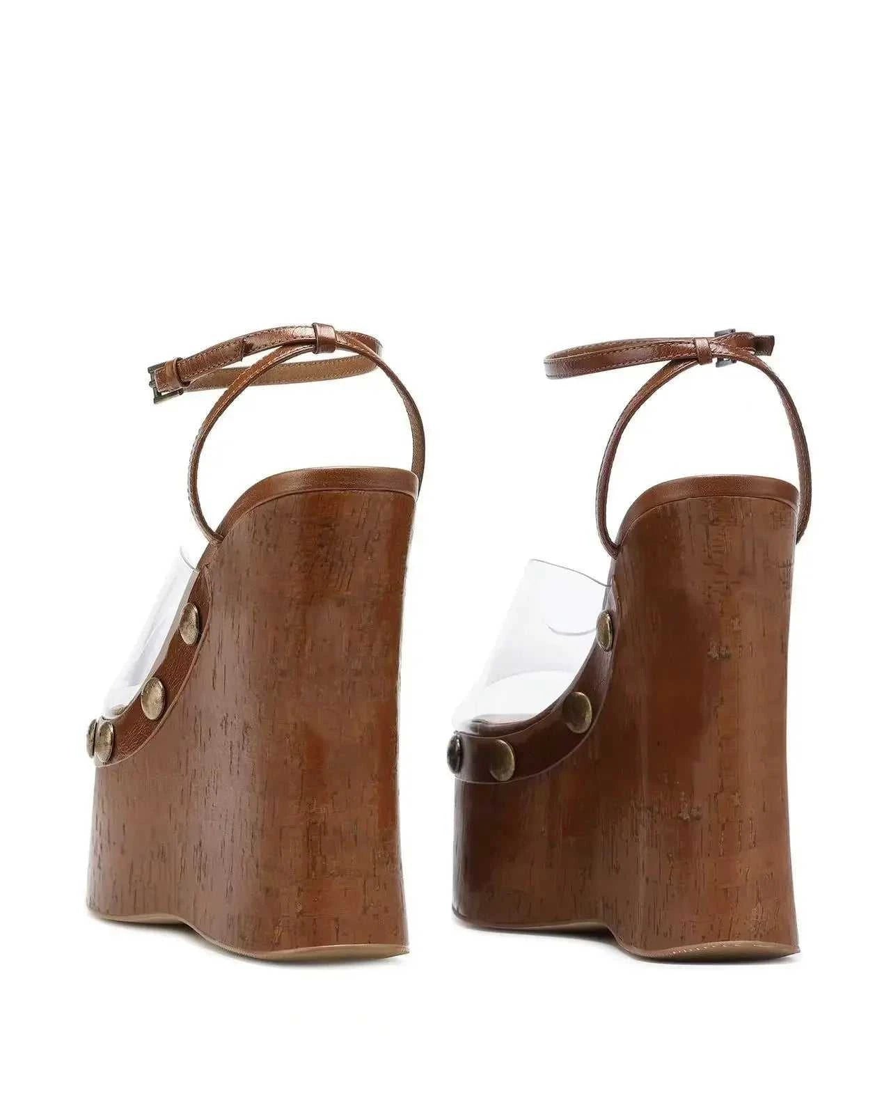 2025 High-heeled Thick-heeled Shoes for Women's Wear Thick-soled Wood Grain Waterproof Table Sandals Metal Nail Buckle Sandal The jack market .AU The jack market .AU Step Up Your Style: Trendy Shoes for Every Occasion! $ 122 14:193#Light brown sandals;200000124:200000337
