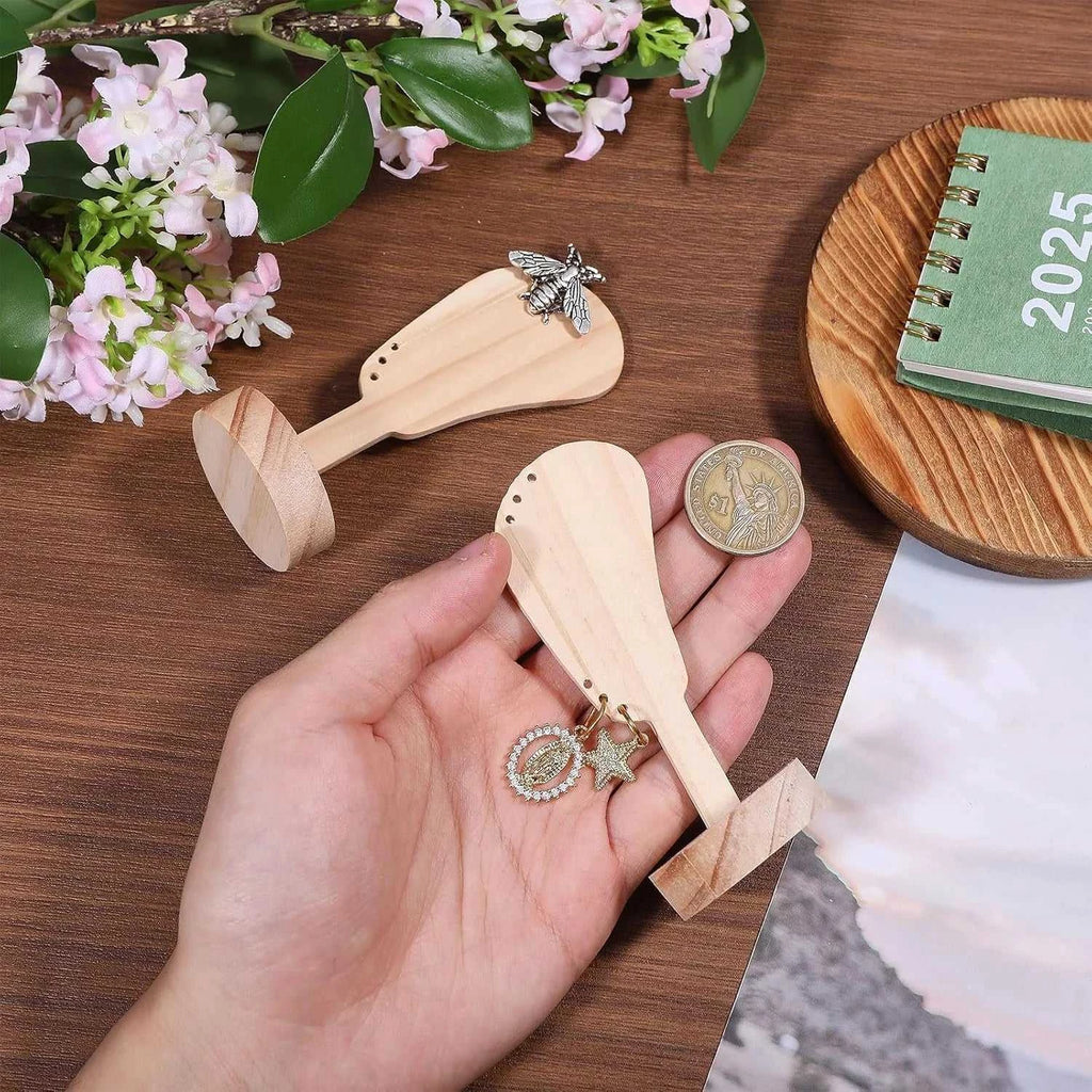 2Pcs Jewelry Display Rack Ears Shape Stand Show Charms Universal Professional Showcase Boutique Set Earrings Shelf The jack market .AU The jack market .AU Jewellery & Chains $ 47 14:29#2pcs log wood