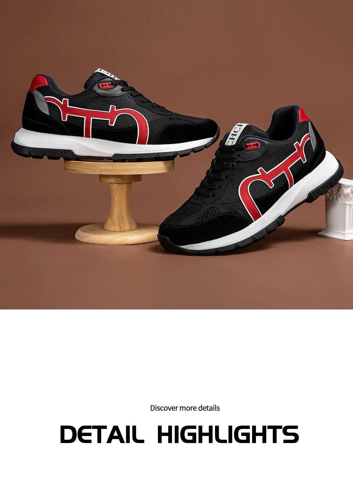 CHCH Men's Tennis Shoes Black Cow Leather Material Stitching Design Men's Shoes Sports Shoes The jack market .AU The jack market .AU Step Up Your Style: Trendy Shoes for Every Occasion! $ 149 14:200006158;200000124:350262
