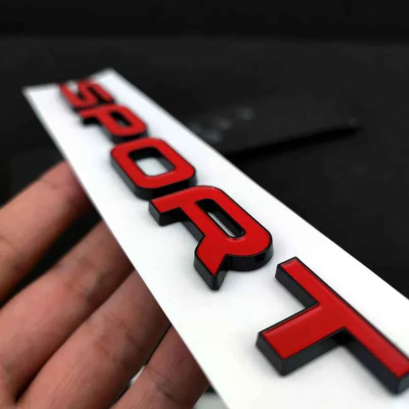 3d ABS Logo Sport Emblem Letters Car Trunk Badge For Evoque Discovery SVR l494 494 l320 Sport Sticker Accessories