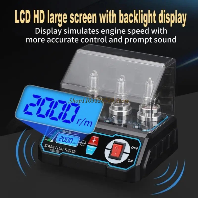 Adjustable Spark Plugs Tester with Clear LCD Display Suitable for Accurate Diagnosis&Easy Operation in Automotive Repair