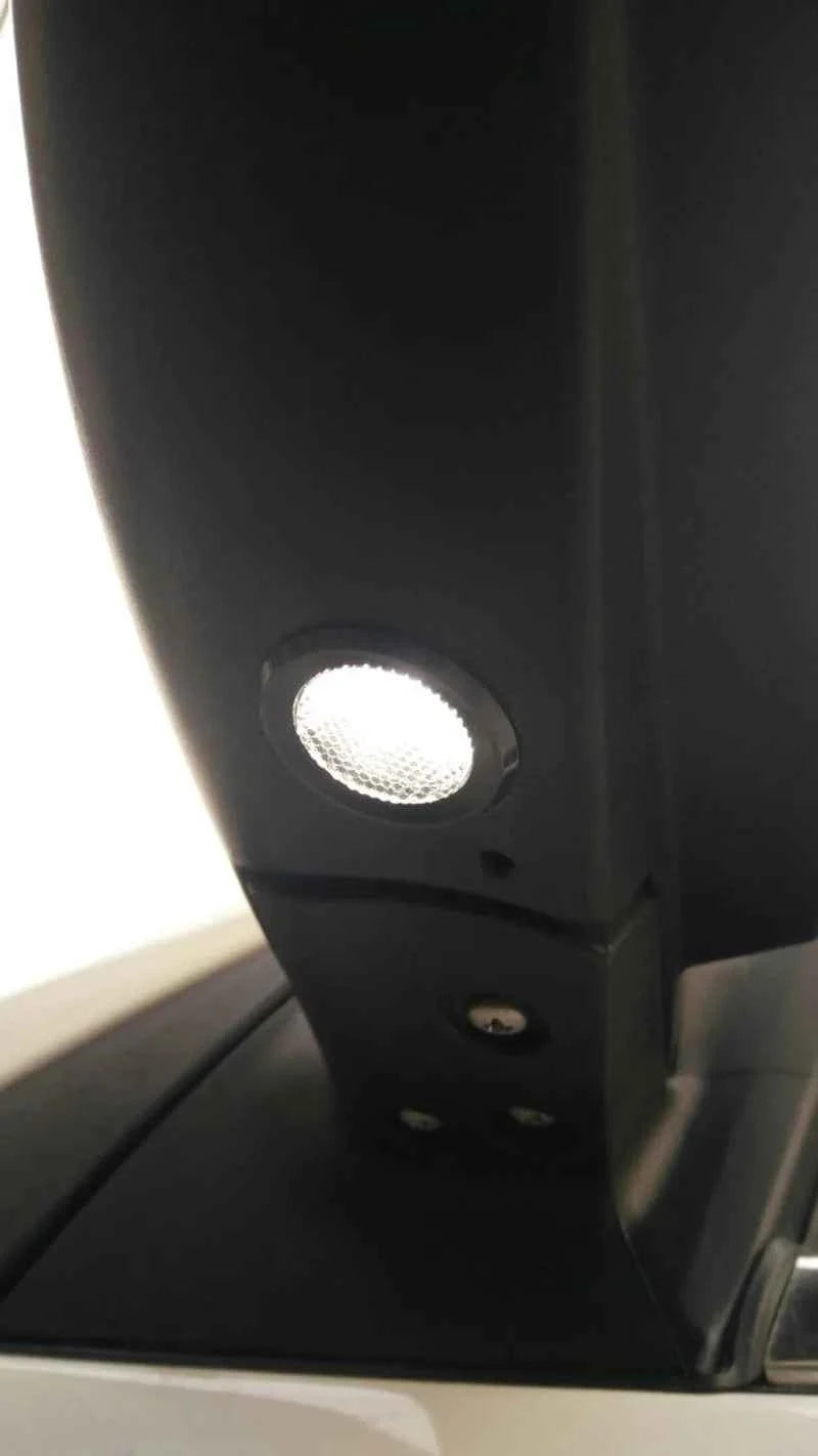 Mini size DIY Aluminum Alloy Parking Radar design led Eagle eye light for Car Side Mirror Puddle lamp Under Rearview glass light