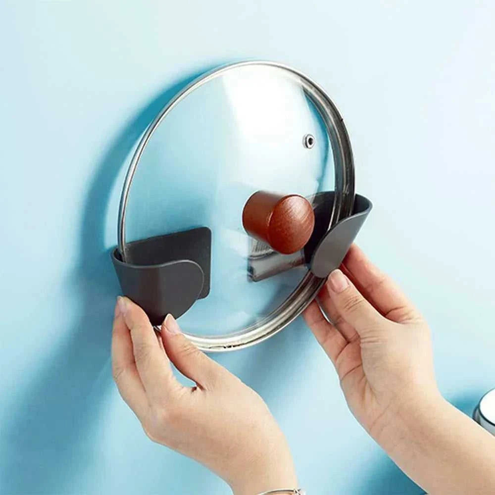 2pc/set Wall Mounted Pot Lid Holder Pot Cover Hang on The Wall for Kitchen Space Saving Kitchen Storage Shelf The jack market .AU The jack market .AU Home $ 47 14:193