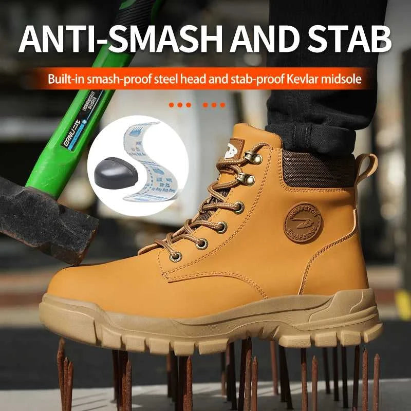 Waterproof Work Safety Shoes Men Boots Anti-smash Sneakers Steel Toe Electric Welding Boots Indestructible Male Footwear The jack market .AU The jack market .AU Step Up Your Style: Trendy Shoes for Every Occasion! $ 100 14:4602#Black;200000124:200000337