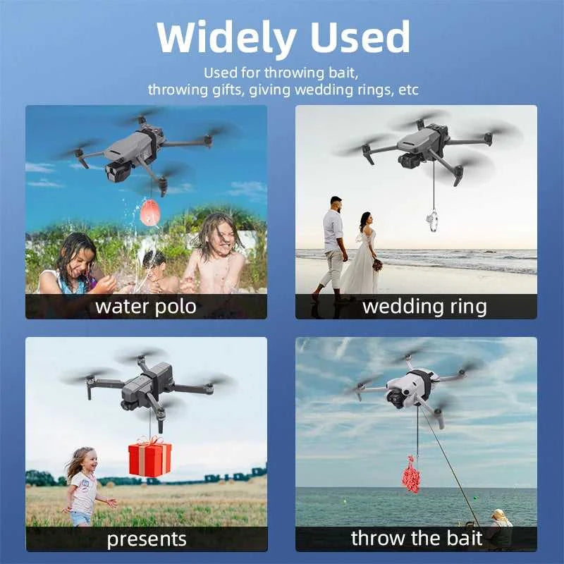 BRDRC Airdrop System for DJI Mini 4K/Mini 4 Pro/Air 3/Mini 3 Pro/Mavic 3/Mavic Pro Drone Thrower Fishing Life Rescue Send Gift The jack market .AU The jack market .AU Drones $ 72 14:200006151#500m distance