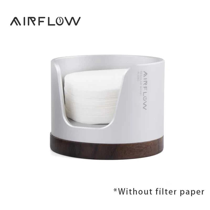 AIRFLOW Coffe Coffee Filter Paper Storage Box 51/53/58mm Round Filter Paper Holder Mocha Pot Filter Paper Dust-proof Storage Box The jack market .AU The jack market .AU $ 49 14:193#Silver