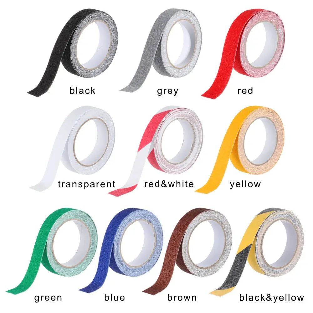 1 Roll 5M Non Slip Safety Grip Tape Anti-Slip Indoor Outdoor Stickers Strong Adhesive Safety Traction Tape for Stairs Floor