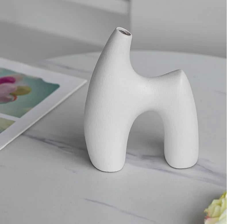 Nordic Decoration Home Flower Vase Black and White Art Ceramic Vase Minimalism Dried Flower Arrangement Accessories B&B Ornament The jack market .AU The jack market .AU Home $ 51 14:200006155#1pcs