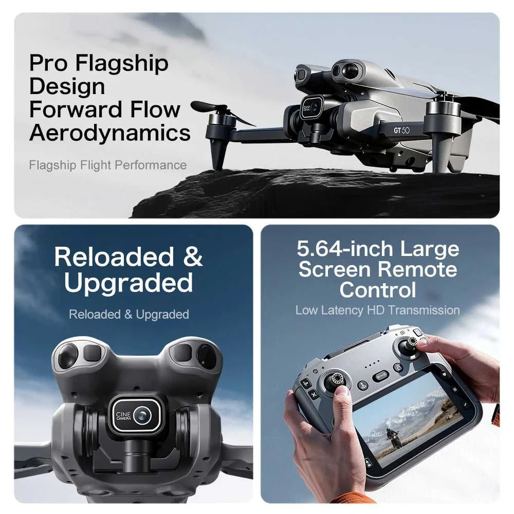 NEW Foldable Drone With Screen Control 8k Aerial Photography Optical Flow Positioning 360° Obstacle Avoidance Helicopter Drone The jack market .AU The jack market .AU Drones $ 133 14:29#4k-Dark Grey