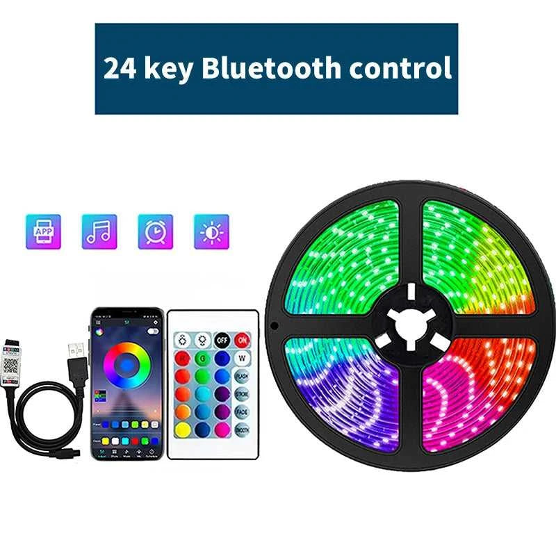 1-30M 5V USB Bluetooth LED Strip Light SMD 5050 5V RGB Flexible LED Strip Bluetooth APP Control Color Change For TV background The jack market .AU The jack market .AU Home $ 56 136:9131278654#24key IR controller;380:6286#20 m