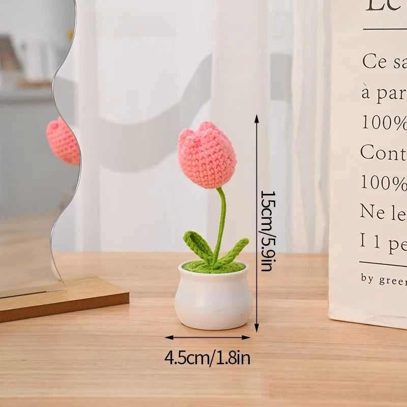 Sunflower Crochet Flower Artificial Hand Woven Flowers Finished Girasol Crochet Plants Wedding Guest Gifts Desktop Decoration The jack market .AU The jack market .AU $ 23 14:200013901#S27