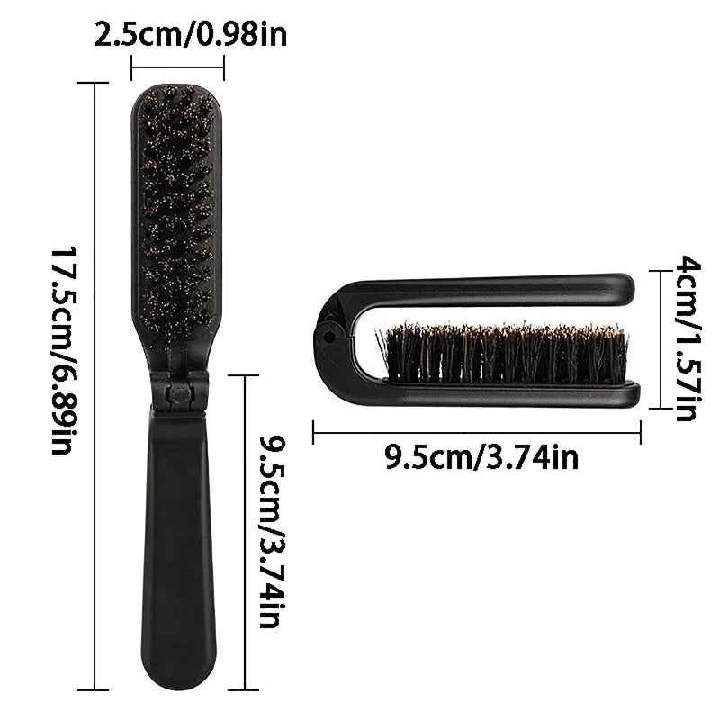 1PC Black Professional Fade Brush Barber Neck Sweeping Brush Comb Haircut Accessories Facial Cleaning Tools For Men Brushes Comb