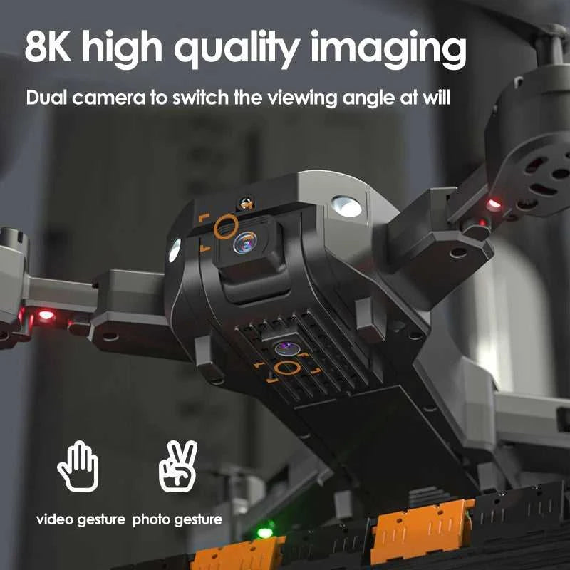 Drone 8K Professional Drones 4K HD Aerial Photography Obstacle Avoidance Quadcopter Helicopter RC Distance 3000M The jack market .AU The jack market .AU Drones $ 95 14:350852#Black Avoid Dual 8K