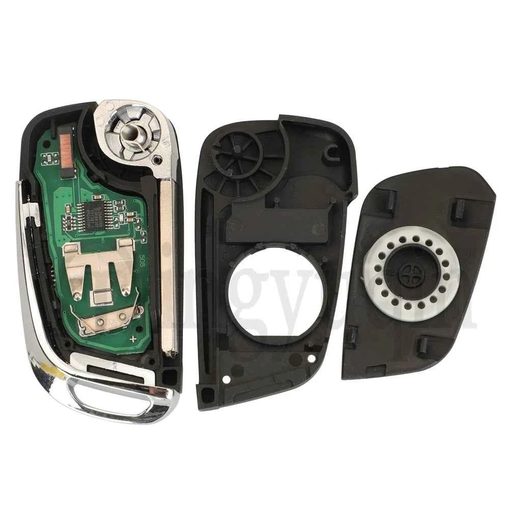 jingyuqin 3 Buttons For Citroen Ds4 2012 C3 2017 C4 201- Fit Peugeot 508 Filp Remote Car Key 433MHz ID46 Chip Fob HU83 VA2 Blade