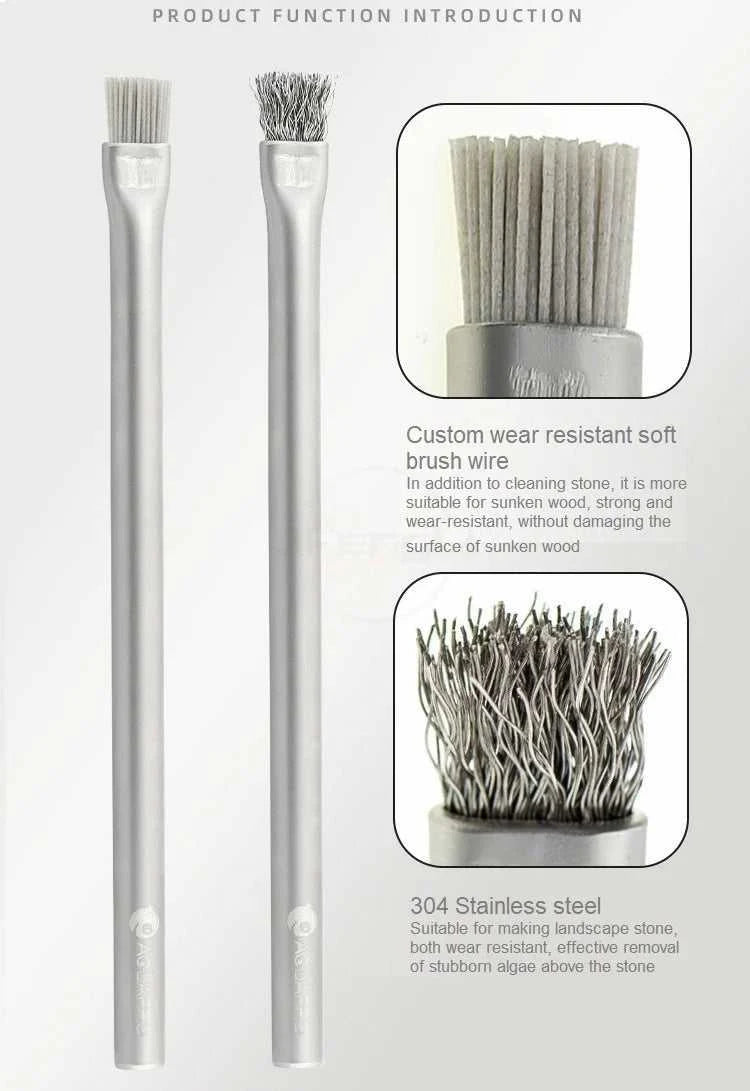 Aquapro Algae Brush Cleaning Tools Aquarium Accessories and Fish Tank Clean Brush Remover Stainless Steel Salt Fresh Water Plant The jack market .AU The jack market .AU Home $ 28 14:29#Pro Brush;5:100014064#23cm