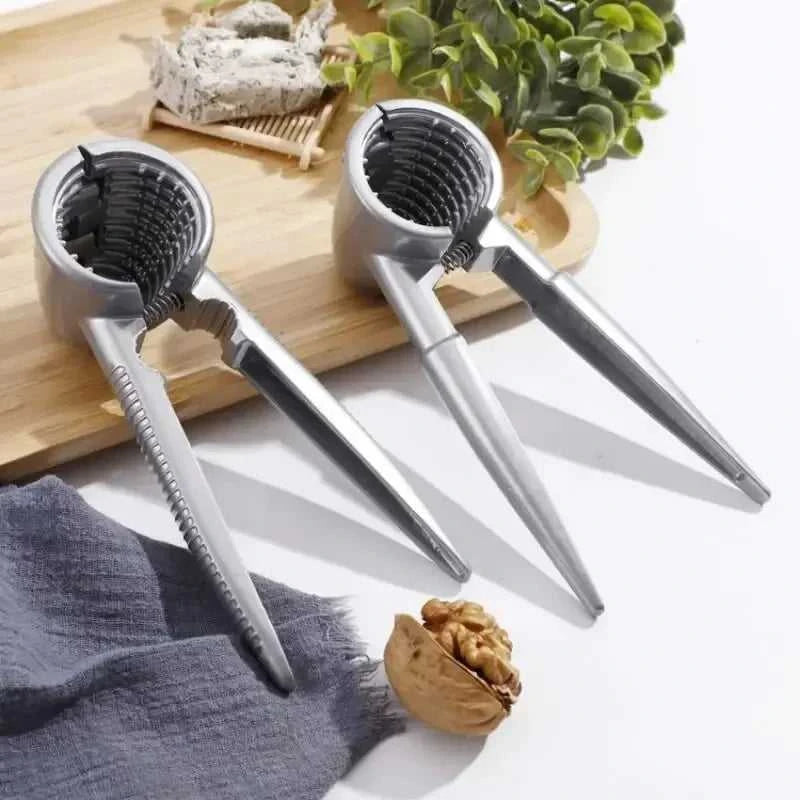 1pc Silvery Metal Multi Functional Walnut Clip Household Nut Shelling Tools Suitable for Walnuts Chestnuts and Hazelnut The jack market .AU The jack market .AU Home $ 25 14:1254#1pc