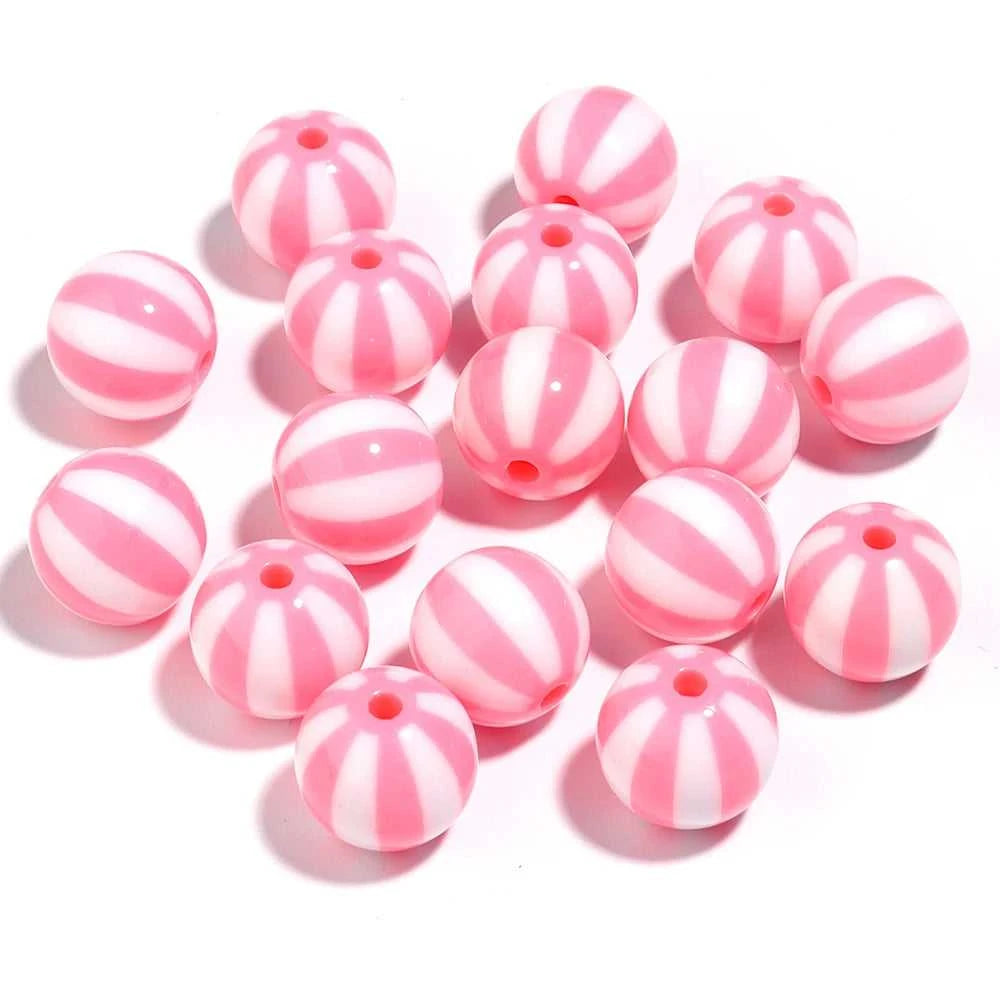 12-20mm Acrylic Large Hole Beads Colorful Stripes Round Loose Spacer Beads for Diy Bracelet Necklace Jewelry Accessories The jack market .AU The jack market .AU Jewellery & Chains $ 48 14:175#Rose Red;200000196:1071#20mm Hole 3mm 10Pcs