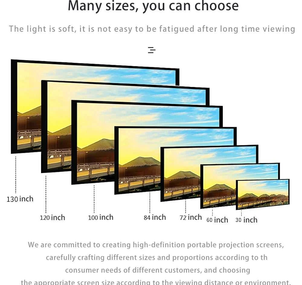 ZHNUWIE Projector Screen 16:9 Metal Anti Light Curtain Reflective Fabric Cloth For YG300 XGIMI H3 HALO Mogo Xiaomi DLP Projector The jack market .AU The jack market .AU Accessories Electronics $ 71 977:202689808