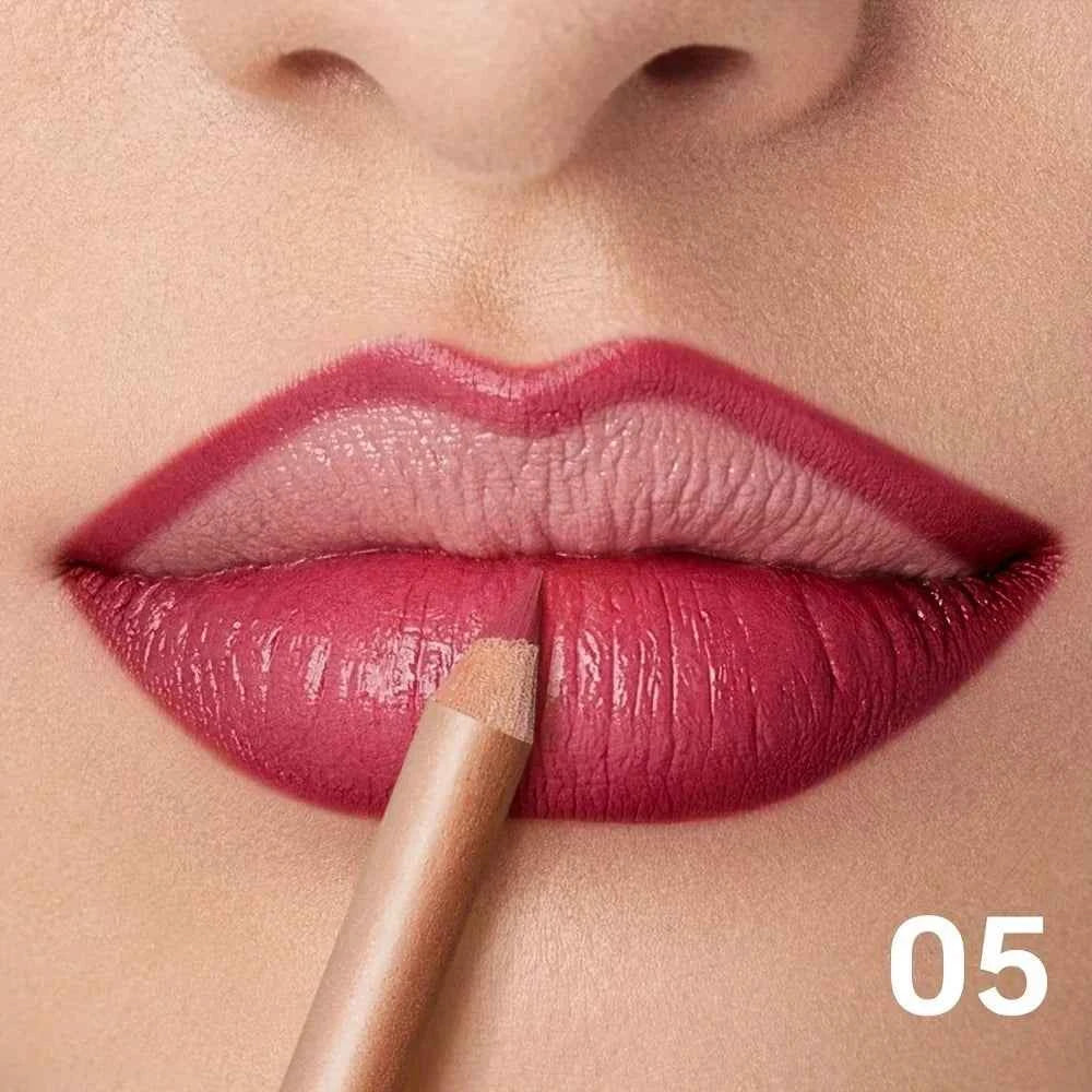 Waterproof Matte Lip Liner, Long Lasting High Pigment Lip Pencil, Smooth Precise Lip Contour for Women