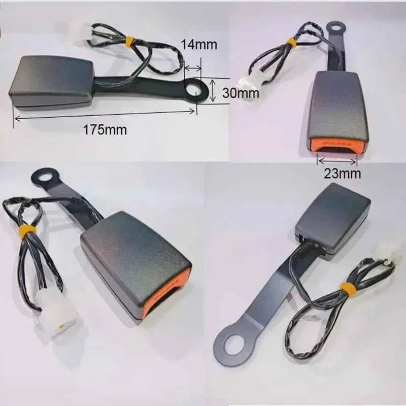 1 PCS Car Seat Belt Clip With Line Safety Seatbelt Lock 175mm Buckle Plug Thick Insert Socket Safe Replace