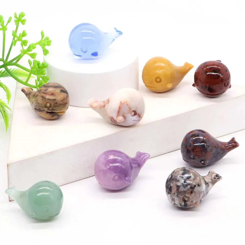 1.2" Mini Cute Whale Statue Natural Stone Crystal Carved Healing Animal Figurine Reiki Gemstone Crafts Home Decoration Wholesale The jack market .AU The jack market .AU Home $ 27 14:350851#Leopard Skin Jasper;5:200000990#1 pc