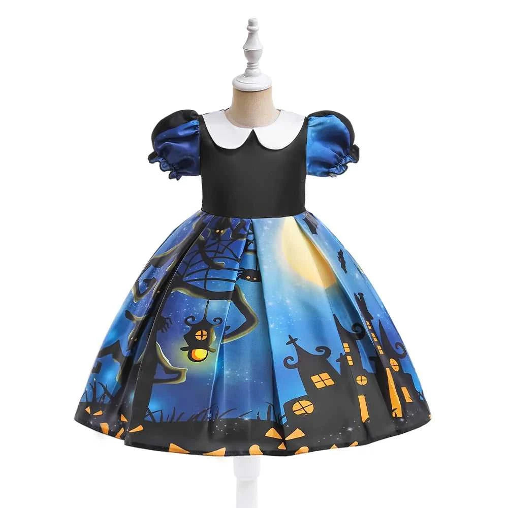 Girls Dress Halloween Costume For Kids Girl Party Dresses Children Girls Pumpkin Lace Witch Printed Cosplay Princess Dress The jack market .AU The jack market .AU Mum & Kids: Essential Products for Every Family $ 44 14:350852#black;200000463:200004187#100 (2T)