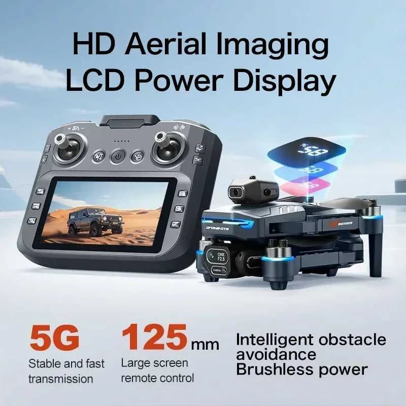Drone 4K HD GT8 Camera Obstacle Avoidance Aerial Photography Brushless Drone with Screen Foldable RC Drone Quadcopter RTF The jack market .AU The jack market .AU Drones $ 143 14:366#GT8-8K-blue-3B-64G