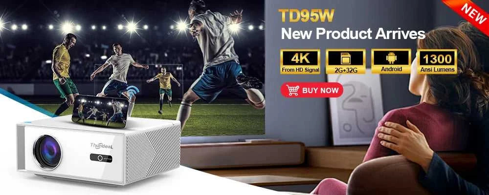 ThundeaL TDA7W Full HD 1080P Projector 32G Android WiFi 2K 4K Video Home Theater Cinema 3D Moive Beam Projector PK DLP Beamer The jack market .AU The jack market .AU Accessories Electronics $ 555 14:201441171#Android Version;200007763:203124901
