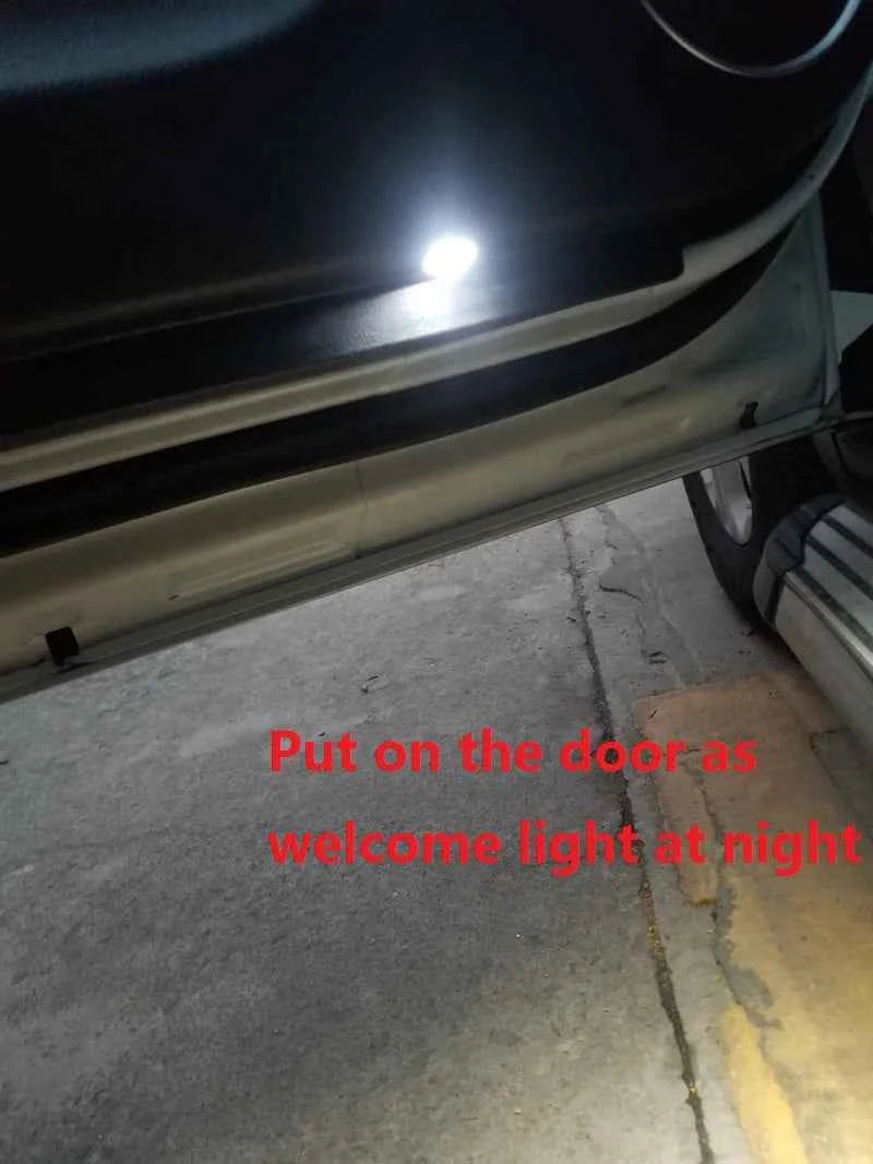 Mini size DIY Aluminum Alloy Parking Radar design led Eagle eye light for Car Side Mirror Puddle lamp Under Rearview glass light