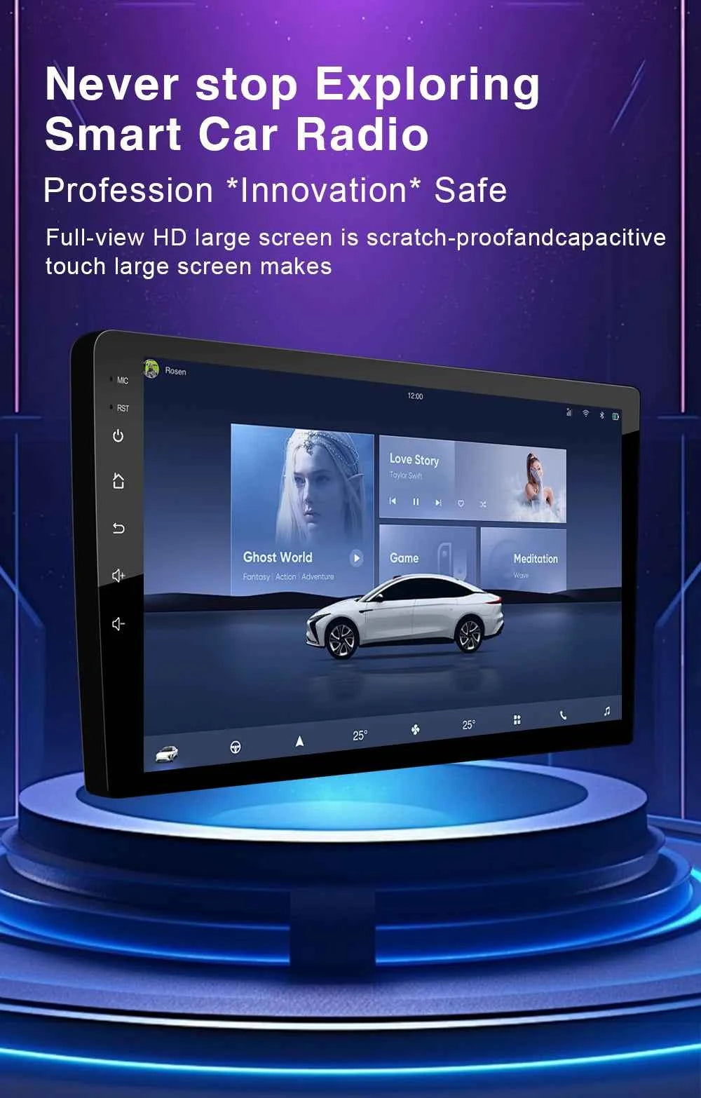 For Ford Mustang V S-197 2009 - 2014 5G WIFI Car screen Android Auto Radio Carplay Navigation Multimedia Stereo Player 8Core DVD