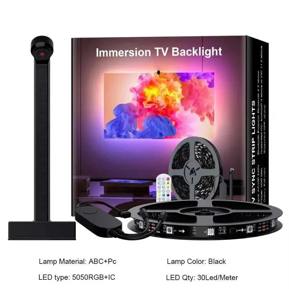 LED TV Backlight Strip with Camera Sync to 55-85 Inch TVs Smart RGB-IC LED Strip Lights for Gaming Room 55-85inch Ambient Light The jack market .AU The jack market .AU Home $ 76 136:200002572#12.5FT for 55-65in