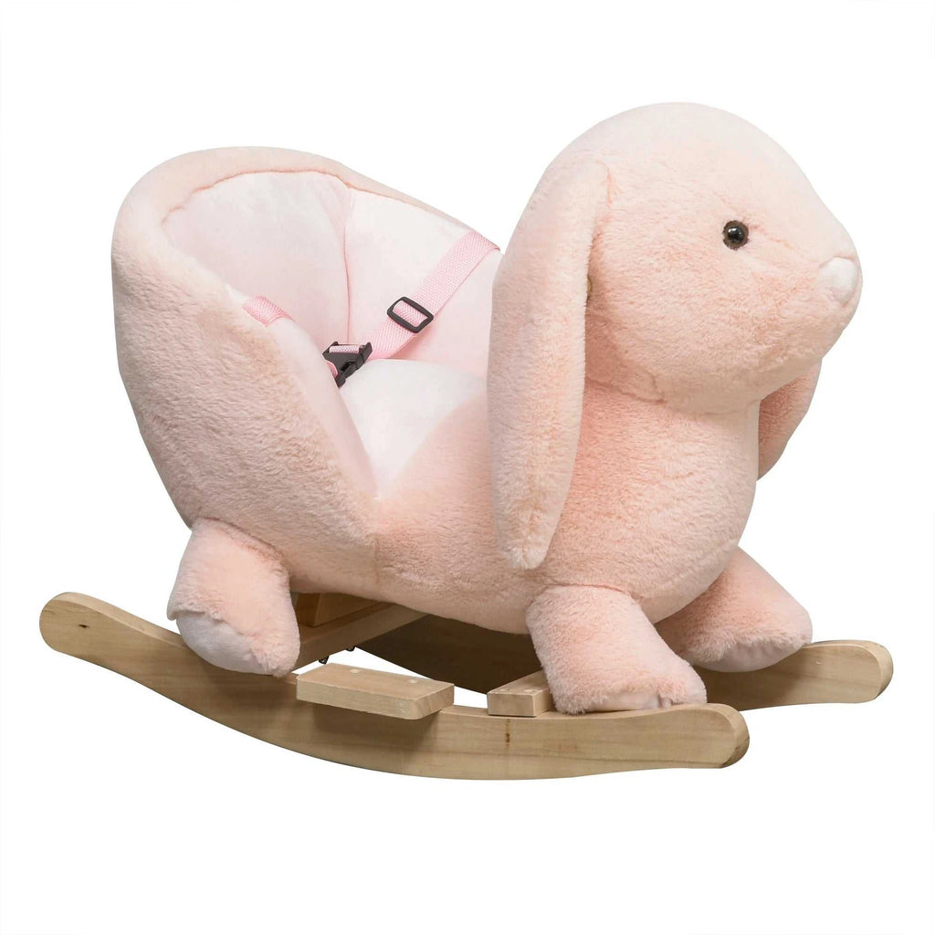Homcom Rocking Horse Rabbit for Babies 18-36 Months with Sound and Belt The jack market .AU The jack market .AU Little Wonders $ 155 200007763:201336104