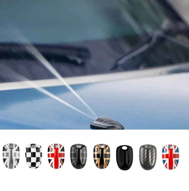 MINI Cooper Union Jack Wiper Nozzle Cover - Stylish Water Spray Accessory for F54 F55 F56 F57 F60 (2015-2022)