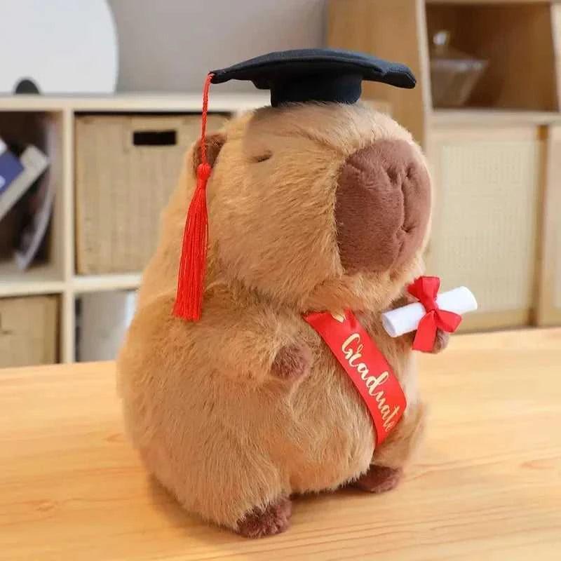 Graduation Capybara Plush Toy Doctor Hat Graduate Owl Doll Cute Stuffed Animal Plushie Kawaii Pendant Soft Cartoon Keychain Gift The jack market .AU The jack market .AU Little Wonders $ 50 14:175#12cm Pink Pendant