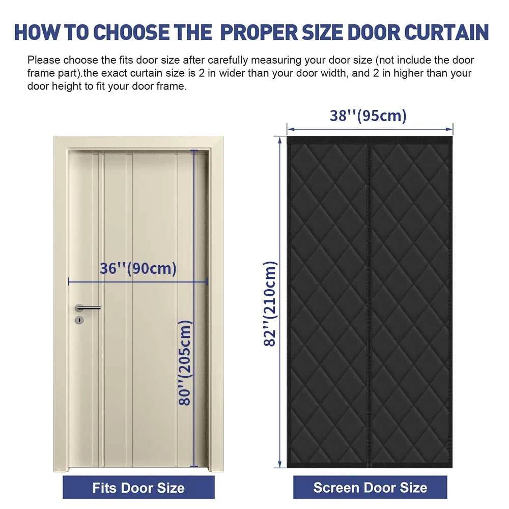 Thermal Insulated Door Curtain Magnetic Insulated Door Covers for Winter Door Blanket Thicken Cotton Insulation Doors Screen The jack market .AU The jack market .AU Home $ 87 14:10#Brown 80x205cm