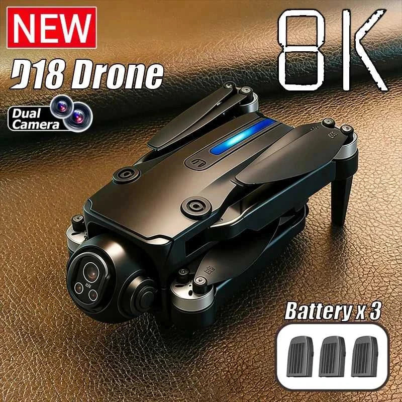 2026New GPS Drone 8K Aerial HD Dual Camera Intelligent Obstacle Avoidance Brushless Power 5G WIFI GPS Return Screen RC Drone The jack market .AU The jack market .AU Drones $ 172 14:193#D18-8K HD-Black;200000828:201589807#Bundle1