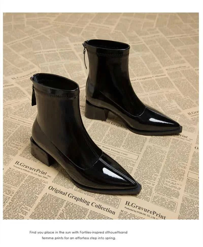 Women Ankle High Heels Chelsea Boots Pointed Toe Shoes Designer Pumps Winter 2025 New Brand Shoes Women Motorcycle Boots The jack market .AU The jack market .AU Step Up Your Style: Trendy Shoes for Every Occasion! $ 81 14:200006158;200000124:200000337