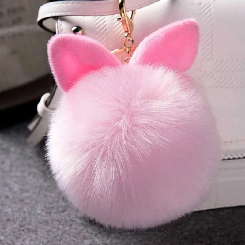 Furry Rabbit Ear Furry Ball Keychain Cute Rabbit Ear Plush Pendant Faux Fur Furry Rabbit Ear Bag Accessory Car Hanging Accessory The jack market .AU The jack market .AU Jewellery & Chains $ 47 14:1202#Brown