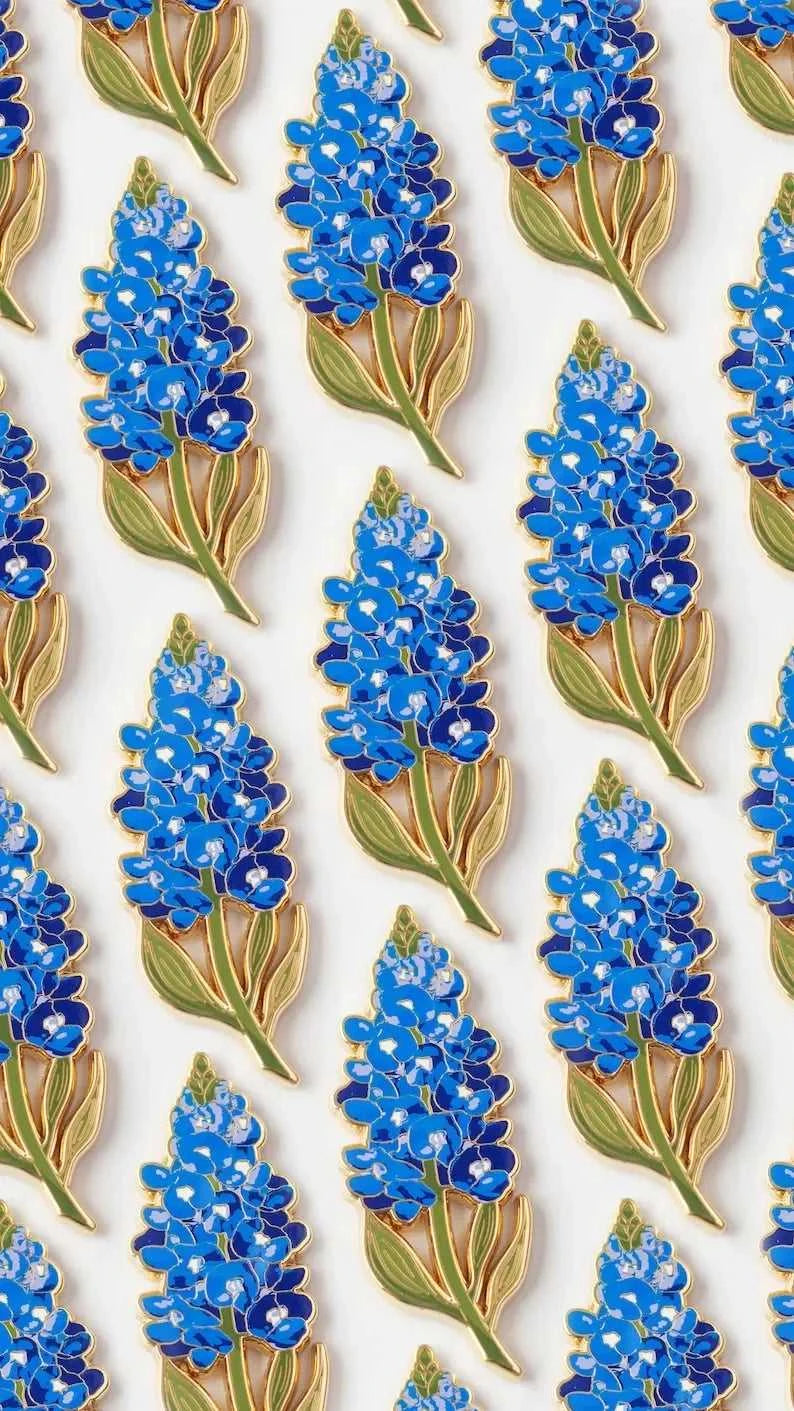 Bluebonnet Enamel Pin Texas Wildflower Lapel Floral Accessory, Botanical, Nature Lover Gift, Spring Bloom, Garden Enthusiast The jack market .AU The jack market .AU Jewellery & Chains $ 48 200001033:361180#A