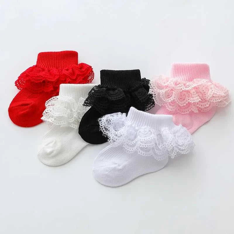 Baby Girls Boys Cotton Socks Cute Eyelet Frilly Lace Baptism Socks Birthday Gift for Infants The jack market .AU The jack market .AU Mum & Kids: Essential Products for Every Family $ 21 14:200002130;200000463:200661896#6-12M