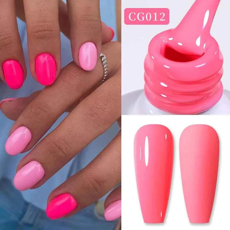 BORN PRETTY Neon Red Gel Nail Polish Yellow Green Summer Color Semi Permanent Varnish 10ml Soak Off UV LED Nail Art Manicure