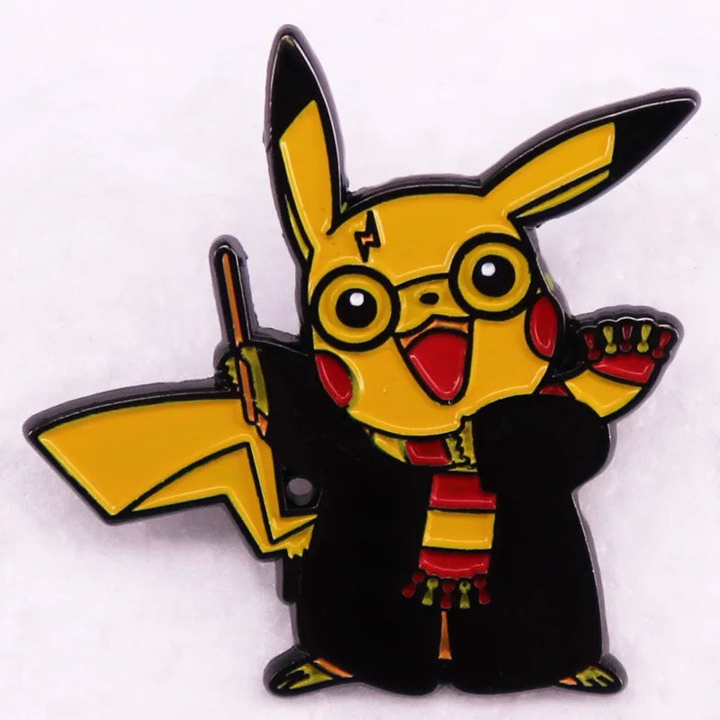 Pokemon Pikachu Series Enamel Pins Cute Brooch For Women Lapel Pins Badge on Backpack Costume Accessories Fashion Jewelry Gifts