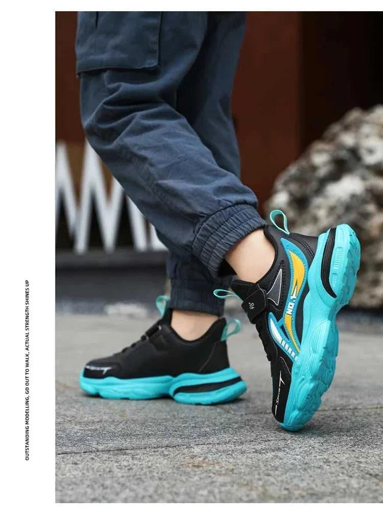 Boys' Kids Fashion Sneakers Lightweight Sports Running Shoes for Children Non-Slip Comfortable Outdoor Athletic Tennis Shoes The jack market .AU The jack market .AU Mum & Kids: Essential Products for Every Family $ 42 14:350852#Black Orange;200000124:100010481#34