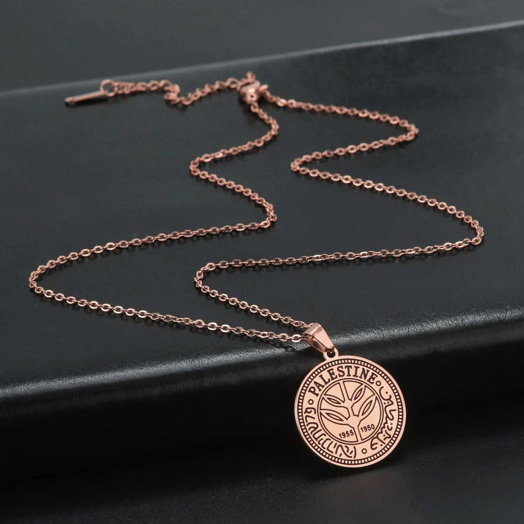 Cazador Vintage Palestine Women's Necklace Men Pendant Choker Necklace Mother Gift Stainless Steel Jewelry 2024 Wholesale The jack market .AU The jack market .AU Jewellery & Chains $ 48 200001034:2604813136#Rose Gold Color
